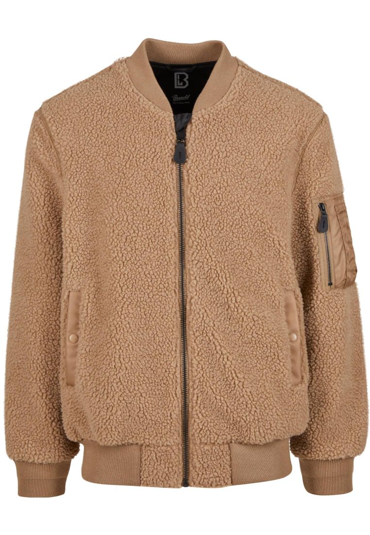 MA1 Veste en polaire teddy au style bomber