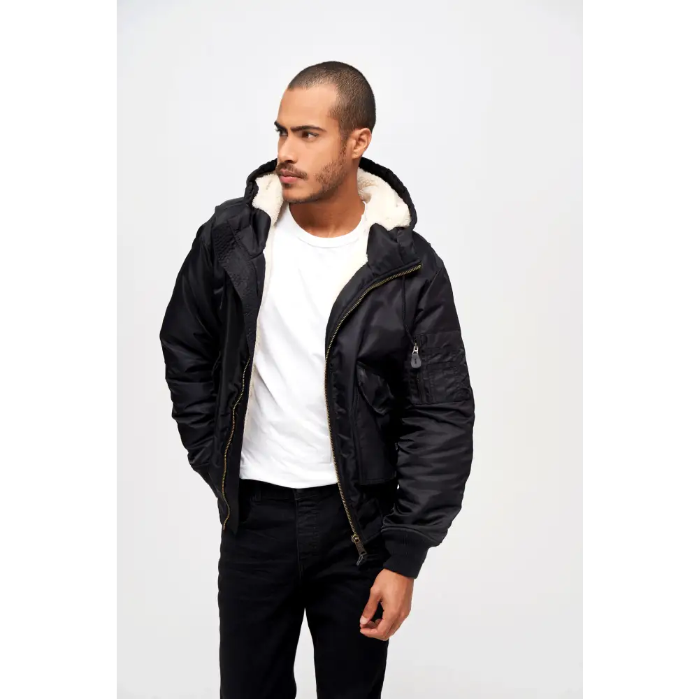 Cwu Teddy Hooded Jacket Heavy - Brandit